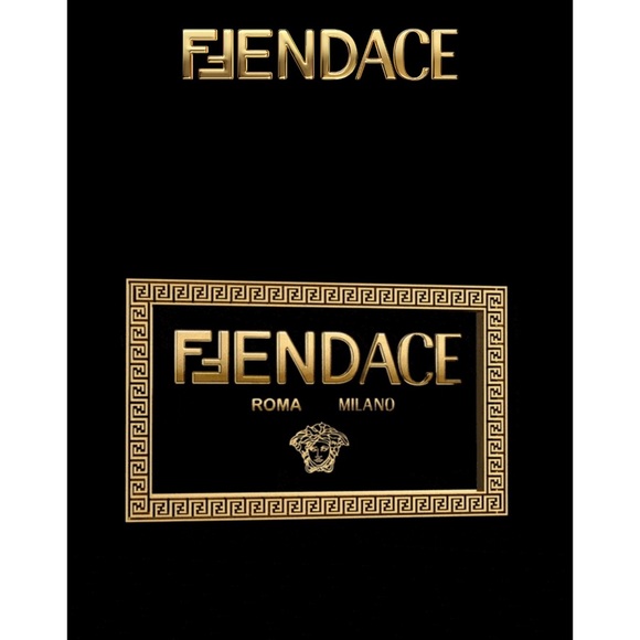 FENDACE “Fendi x Versace” Medium Nylon Toiletry Case or Beauty Pouch - Picture 5 of 6